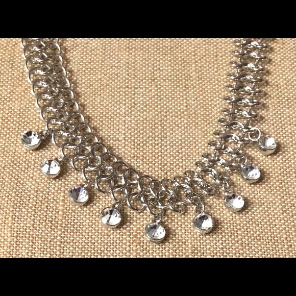TRACI LYNN Crystal Drop Chain Link Crush Necklace - Picture 3 of 6
